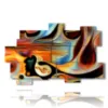 paintings representing women and music - version: 11 pannelli 182x115cm