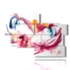 paintings abstract women faces - version: 10 pannelli 176x119cm