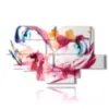 paintings abstract women faces - version: 12 pannelli 206x119cm