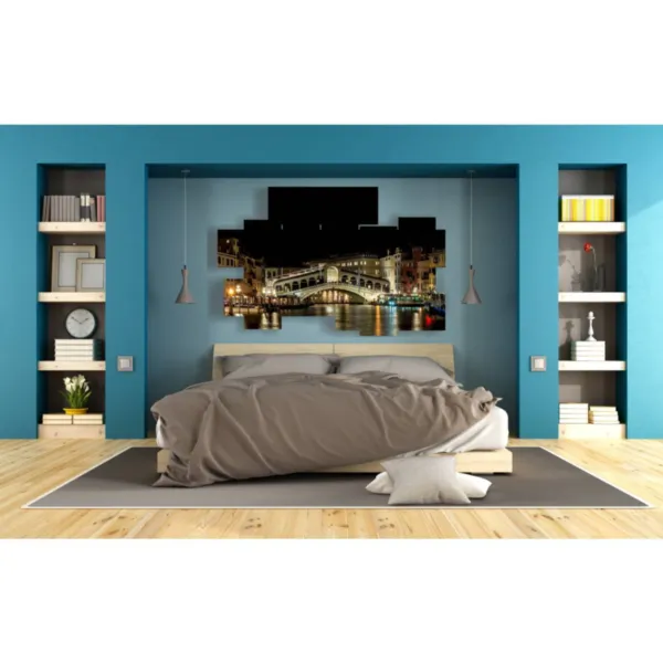 Print of Venice at night