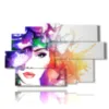 paintings depicting women in a mix of colors - version: 9 pannelli 171x108cm