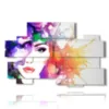 bilder von frauen in einer mischung von farben - version: 10 pannelli 176x115cm