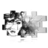 peintures modernes sur toile femmes en noir et blanc - version: 20 pannelli 244x151cm