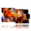 tableaux de femmes stylisees dans un tourbillon de couleurs - version: 10 pannelli 183x100cm