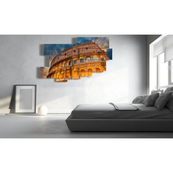 Nighttime Colosseum poster