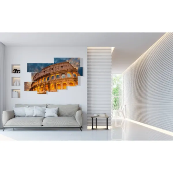 decorazioni colosseo di notte