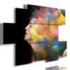 quadri con donne in una chioma di colori