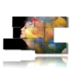 paintings with women in a hair of colors - version: 8 pannelli 173x100cm