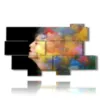 paintings with women in a hair of colors - version: 10 pannelli 190x110cm