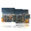 dubai photo by night paronamic painting - version: 10 pannelli 183x100cm