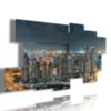 Photo de Dubaï de nuit, tableau panoramique