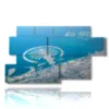foto dubai mare quadro de le palm islands - version: 7 pannelli 157x90cm