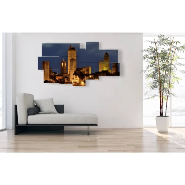 quadro con foto delle città più belle d'Italia