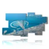 photo dubai mare painting of the palm islands - version: 9 pannelli 184x100cm