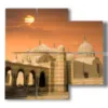 painting representing a photo of egypt - version: 4 pannelli 91x85cm