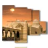 painting representing a photo of egypt - version: 5 pannelli 104x90cm