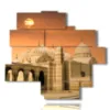 painting representing a photo of egypt - version: 13 pannelli 172x153cm