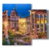 bilder zu rom mit spektakulaerem forum romanum - version: 4 pannelli 91x85cm