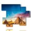 tableau photos pyramides d egypte - version: 6 pannelli 127x102cm
