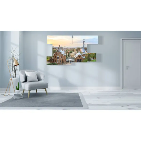 tableaux avec des photos du centre de Barcelone