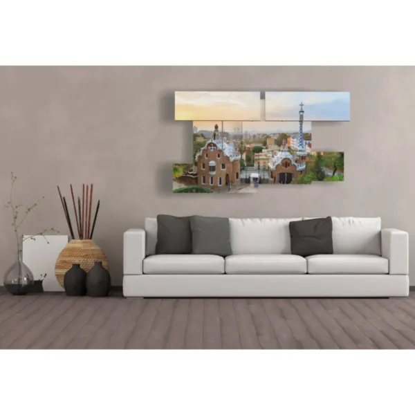 Moderne Gemälde im Zentrum von Barcelona