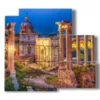 bilder zu rom mit spektakulaerem forum romanum - version: 5 pannelli 102x93cm