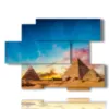 painting photos egypt pyramids - version: 6 pannelli 129x94cm