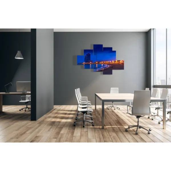 decorazione barcellona di notte