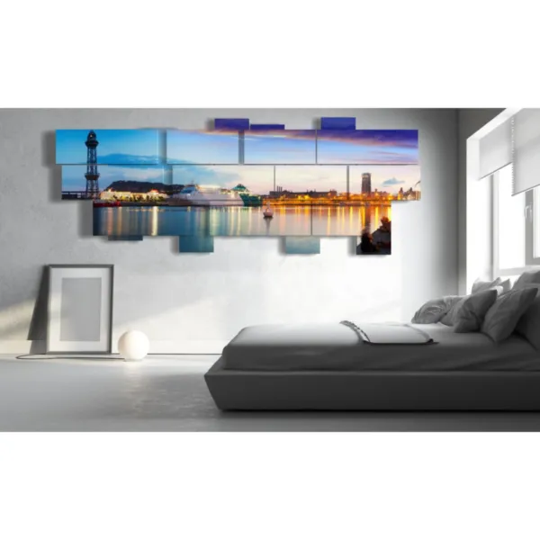 stampe di Barcellona vista dall'alto