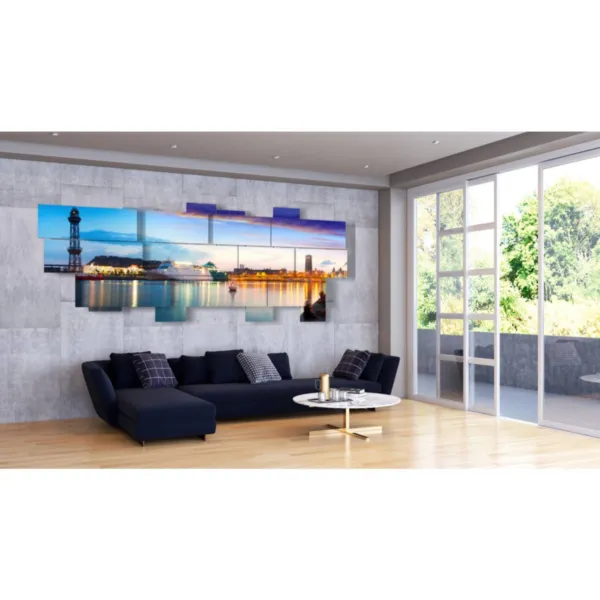 Stadtplan Barcelona aus der Vogelperspektive