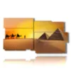 tableaux egypte ancienne au coucher du soleil - version: 10 pannelli 183x100cm
