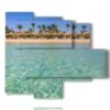 painting with photos egypt sharm el sheikh - version: 5 pannelli 104x90cm