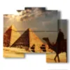 quadro storico egitto al tramonto - version: 5 pannelli 89x77cm