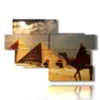 historical painting egypt at sunset - version: 10 pannelli 176x119cm