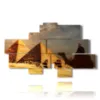 historical painting egypt at sunset - version: 8 pannelli 187x113cm