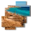 painting with egypt photos of the sea - version: 4 pannelli 77x78cm