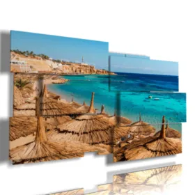 Cuadro con Egipto, foto del mar.