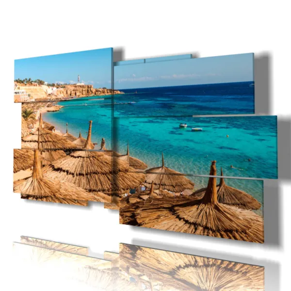 stampa con Egitto foto del mare