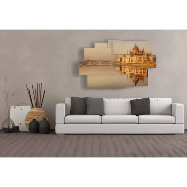 tableaux modernes Parlement de Budapest