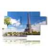 bilder zu paris mit blick auf den eiffelturm - version: 7 pannelli 157x90cm