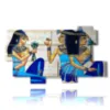 painting with photo cleopatra egypt - version: 10 pannelli 190x110cm