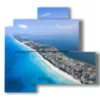 painting with photos cuba island - version: 4 pannelli 83x78cm