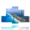 bild mit foto insel kuba - version: 6 pannelli 135x85cm