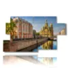 painting with photos of moscow today across the river - version: 7 pannelli 157x90cm