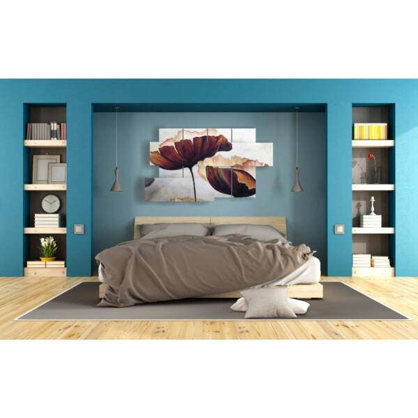 quadro per camera da letto di papaveri foto artistiche da sogno