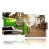 tableau d estampes cubaines avec une voiture verte typique - version: 10 pannelli 183x100cm