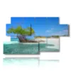 painting with photos cuba mare - version: 7 pannelli 157x90cm