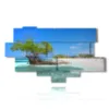 painting with photos cuba mare - version: 11 pannelli 204x116cm