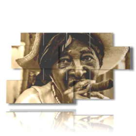 Foto cubana con cigarro
