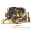 quadro con foto cubana con sigaro - version: 9 pannelli 173x103cm